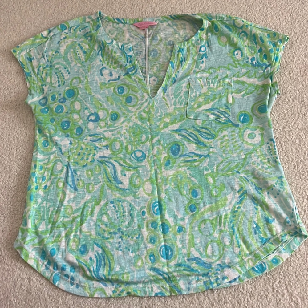 Lilly Pulitzer Linen Top